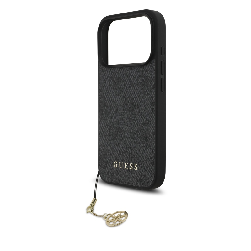 Zadný kryt Guess 4G Charm pre iPhone 17 Pro Tone on Tone Grey