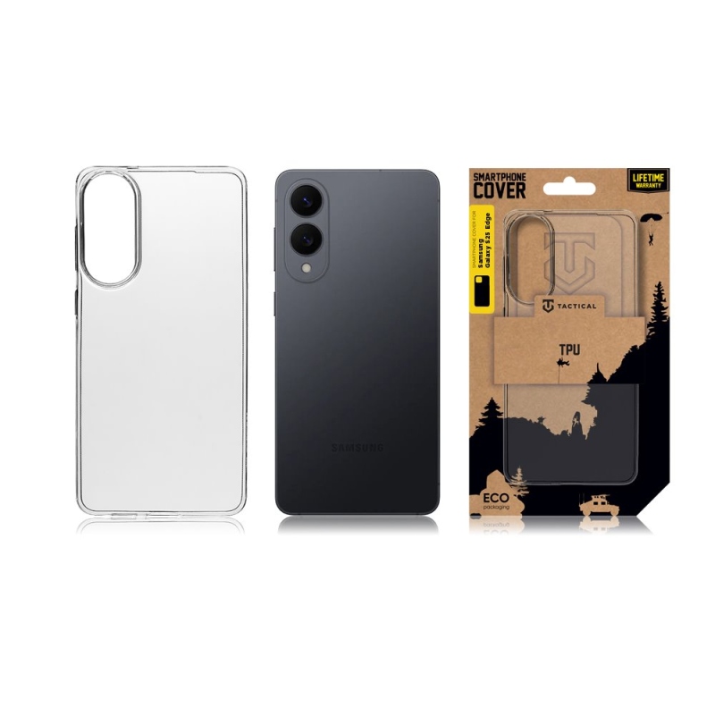 Tactical TPU Kryt pre Samsung Galaxy S25 Edge Transparent