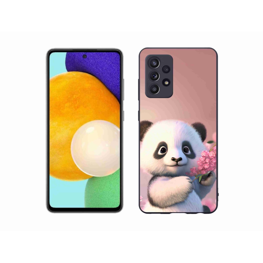 Gélový kryt mmCase na Samsung Galaxy A52s 5G - roztomilá panda