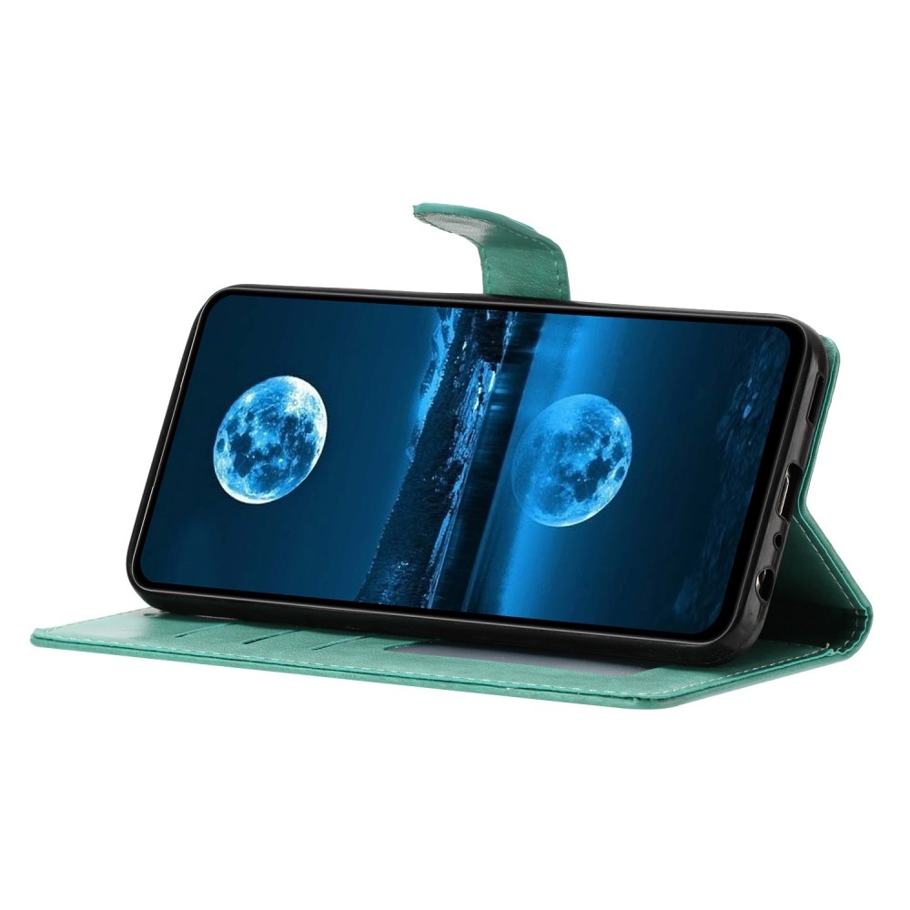 Clots knižkové púzdro na Samsung Galaxy S25 Edge - modrozelené