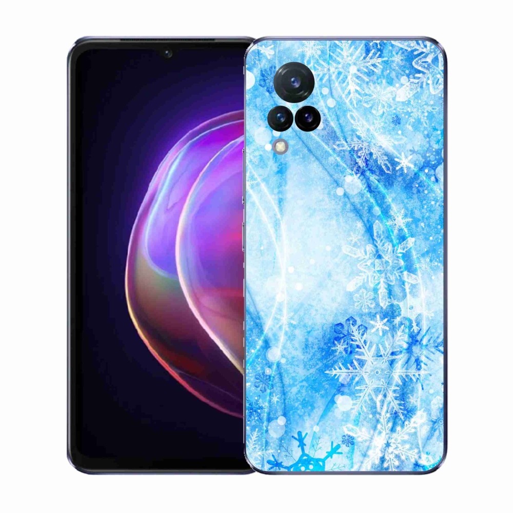 Gélový kryt mmCase na Vivo V21 4G/5G - snehové vločky