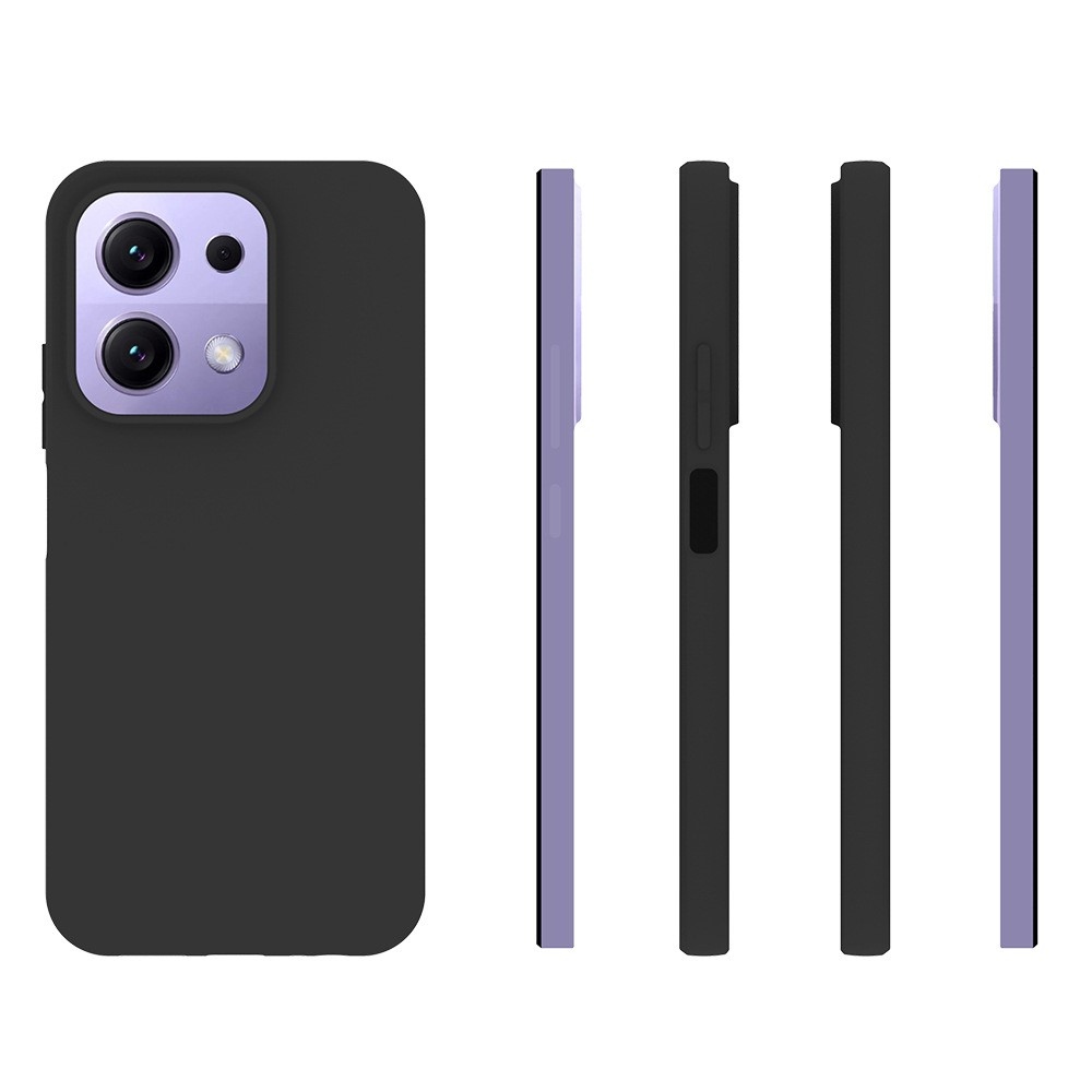 Matný gélový obal na Xiaomi Redmi 15C 4G (171mm)/Poco C85 4G (171mm) - čierny