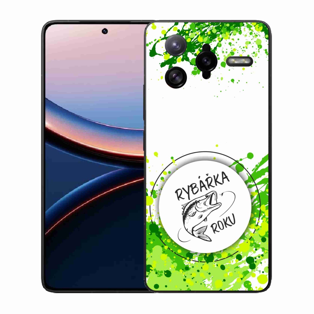 Gélový kryt mmCase na Xiaomi Poco F7 Ultra - rybárka roku biele pozadie