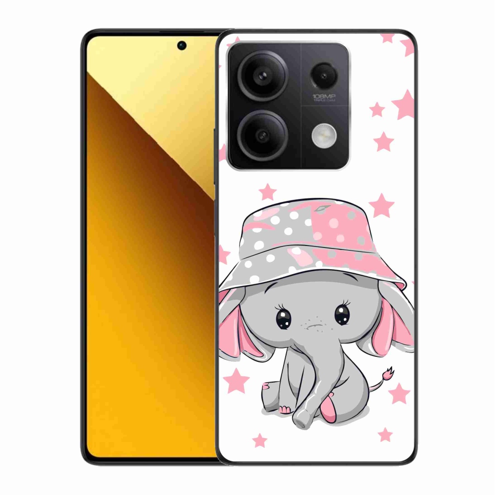 Gélový kryt mmCase na Xiaomi Redmi Note 13 5G - ružový slon