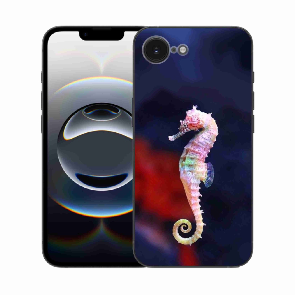 Gélový kryt mmCase na iPhone 16e - morský koník