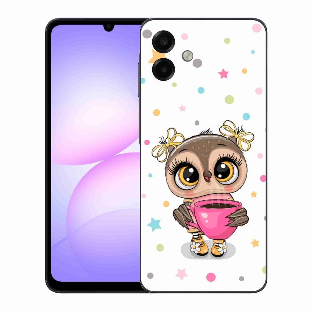 Gélový kryt mmCase na Samsung Galaxy A07 4G - kreslená sovička