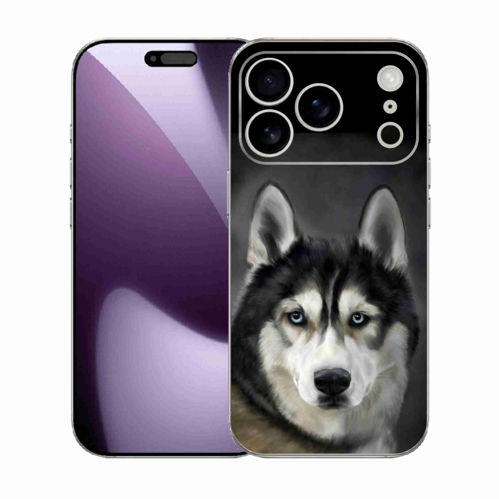 Gélový kryt mmCase na iPhone 17 Pro - husky