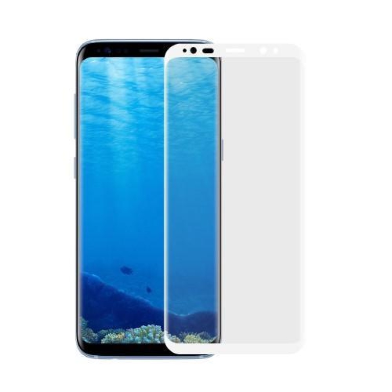 AGB 0,1mm celoplošná fólia na displej Samsung Galaxy S8 - biely lem