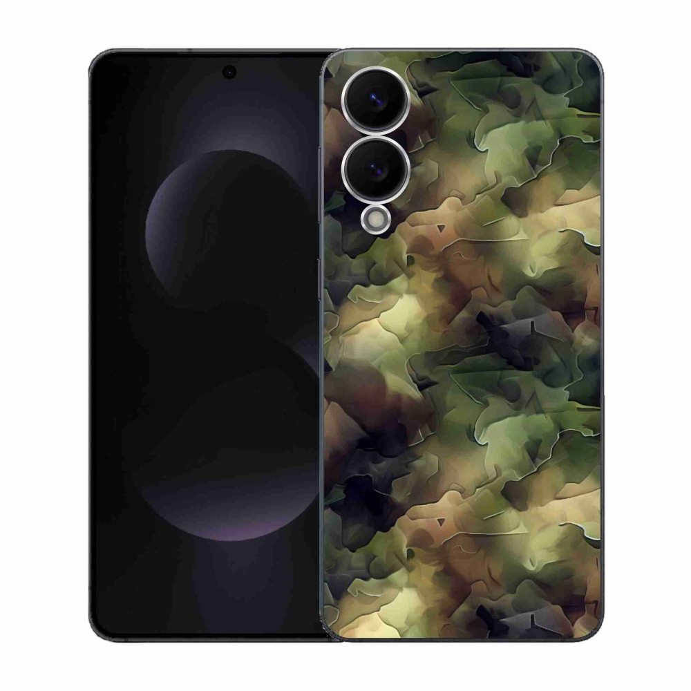 Gélový kryt mmCase na Samsung Galaxy S25 Edge - maskáčový vzor 10