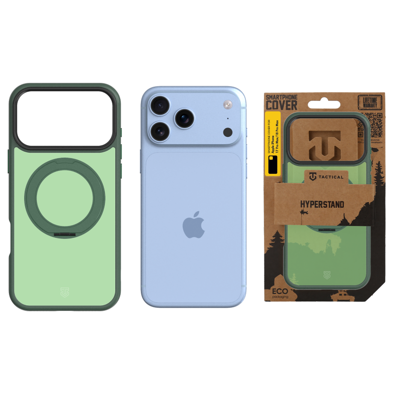 Tactical MagForce Hyperstand – puzdro pre Apple iPhone 17 Pro Max/18 Pro Max v farbe Forest Green