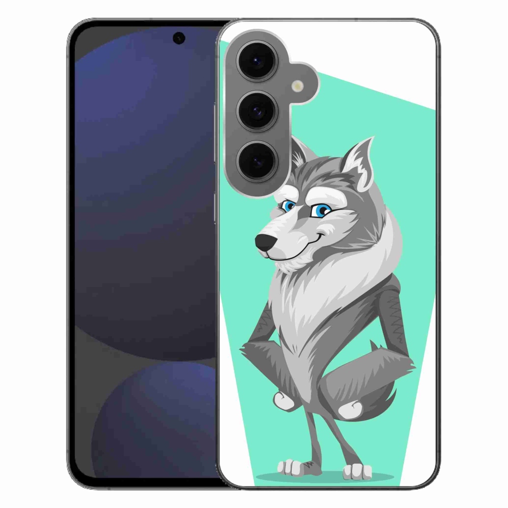 Gélový kryt mmCase na Samsung Galaxy S24 FE - kreslený vlk