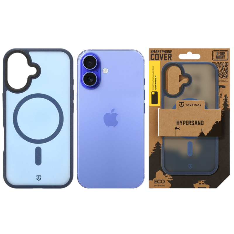 Tactical MagForce Hypersand puzdro pre Apple iPhone 16 Deep Blue