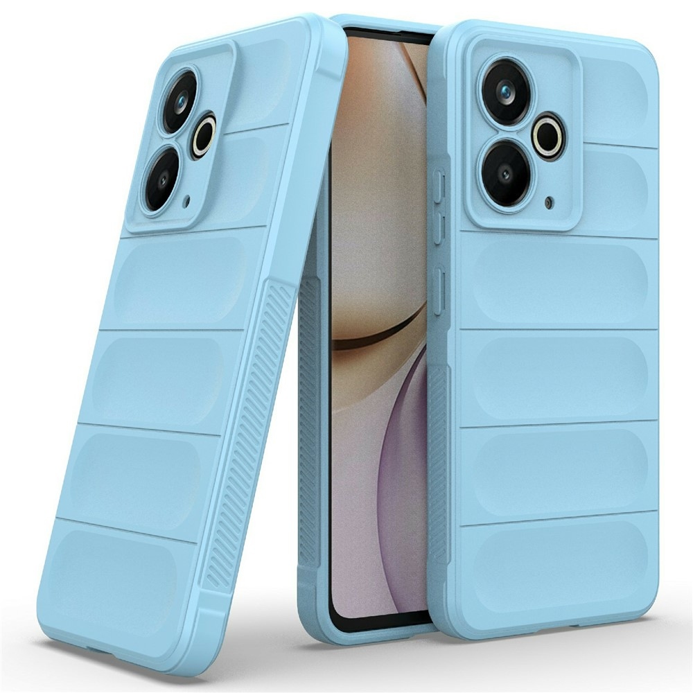 Rugg odolný gélový obal na Realme 14T 5G - svetlomodrý