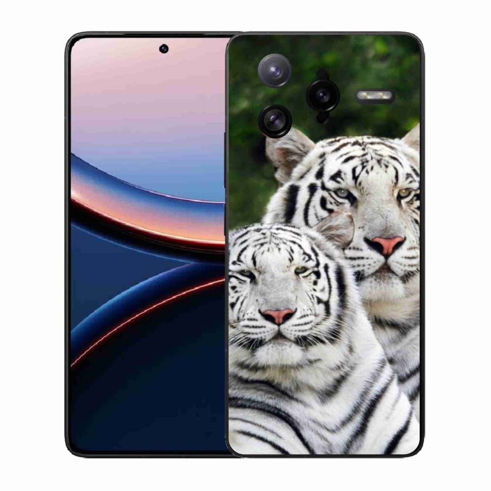 Gélový kryt mmCase na Xiaomi Poco F7 Ultra - bieli tigre