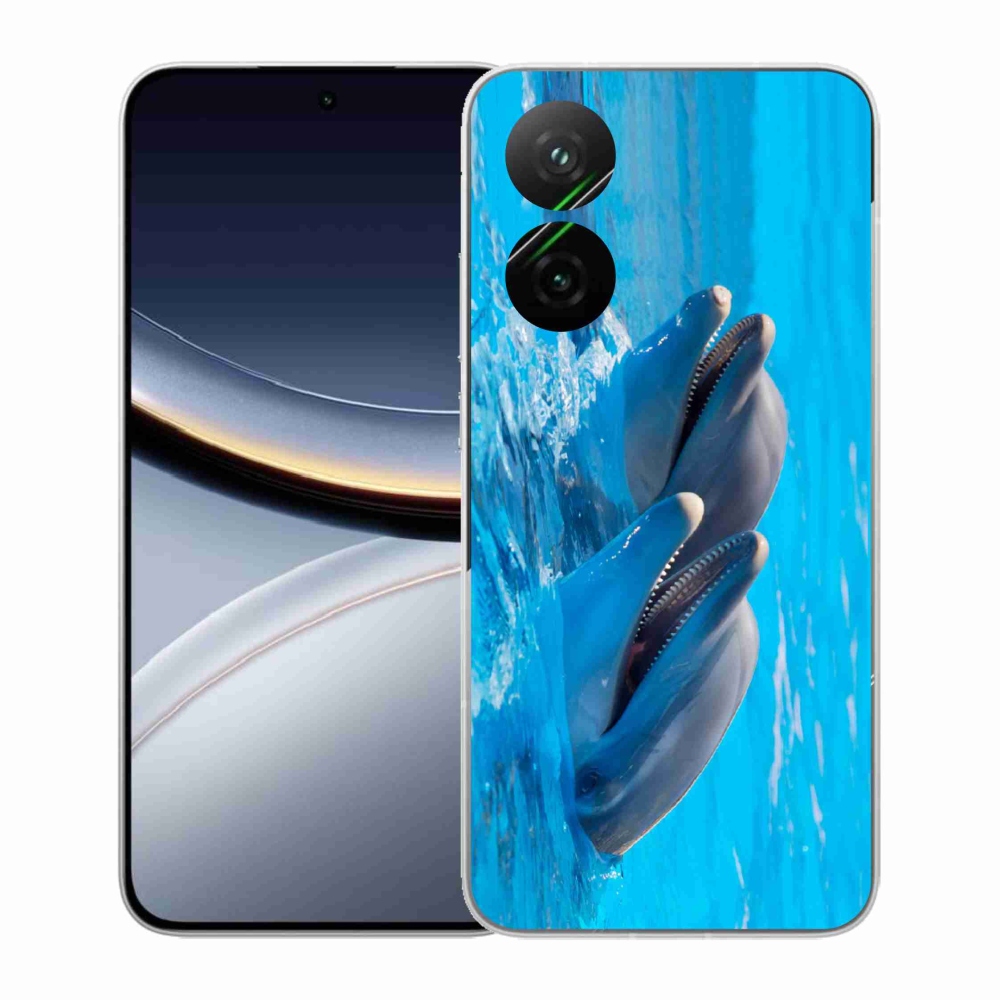 Gélový kryt mmCase na Xiaomi Poco F7 5G - delfíny