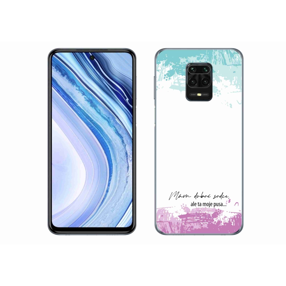 Gélový kryt mmCase na Xiaomi Redmi Note 9 Pro - vtipný text 3 biele pozadie
