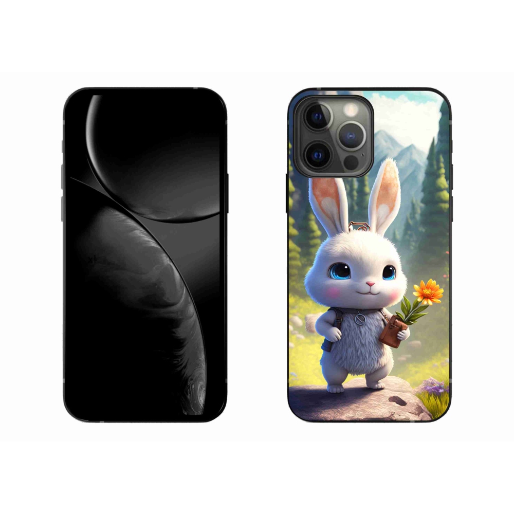 Gélový kryt mmCase na iPhone 13 Pro Max - roztomilý zajačik