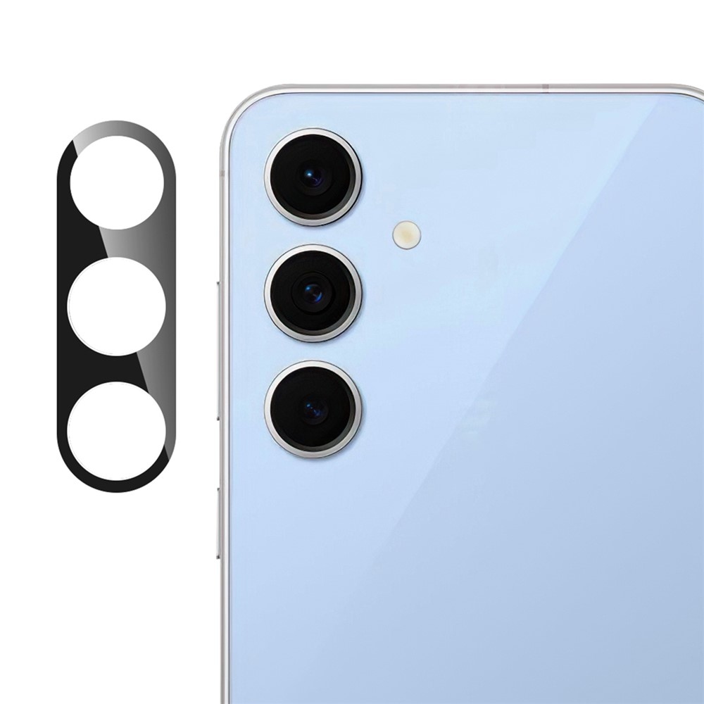 Sklo šošovky fotoaparátu na Samsung Galaxy S25 FE - čierne