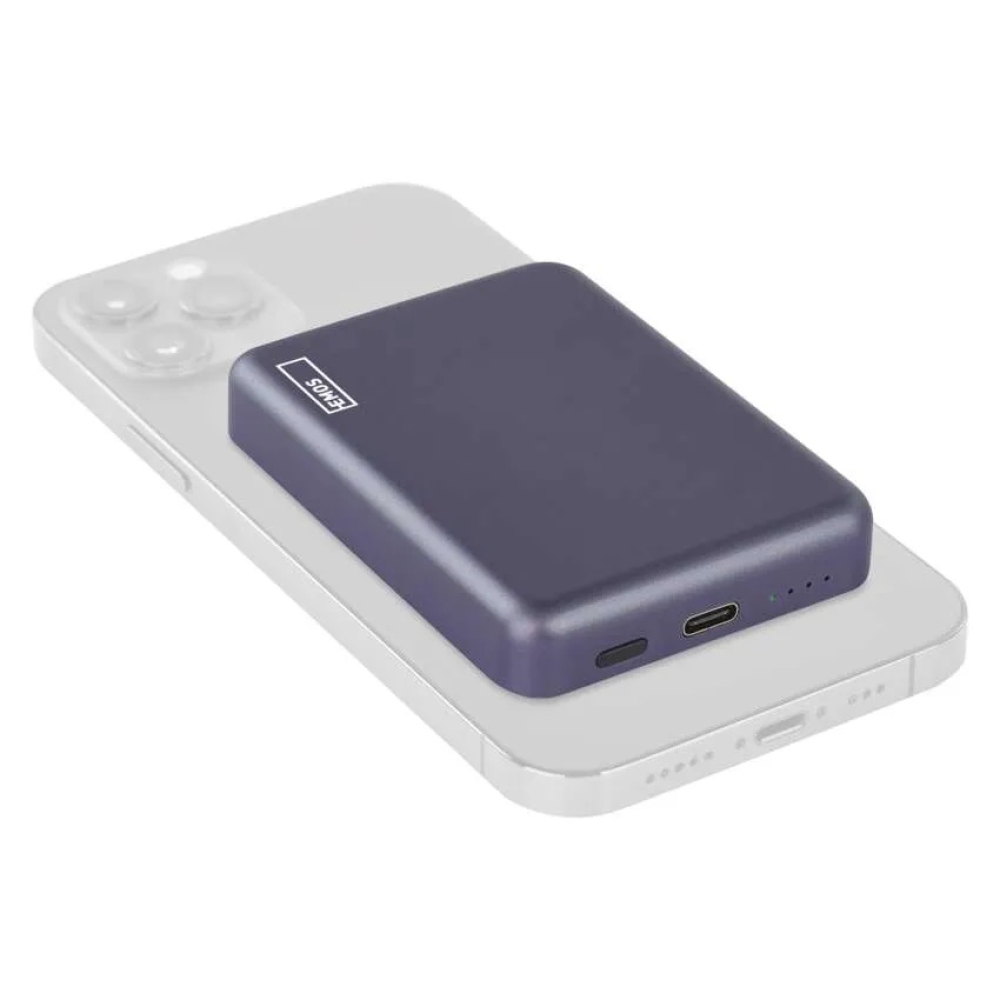 Powerbanka EMOS WI 522, 5000 mAh, 20 W+Wireless - modrá