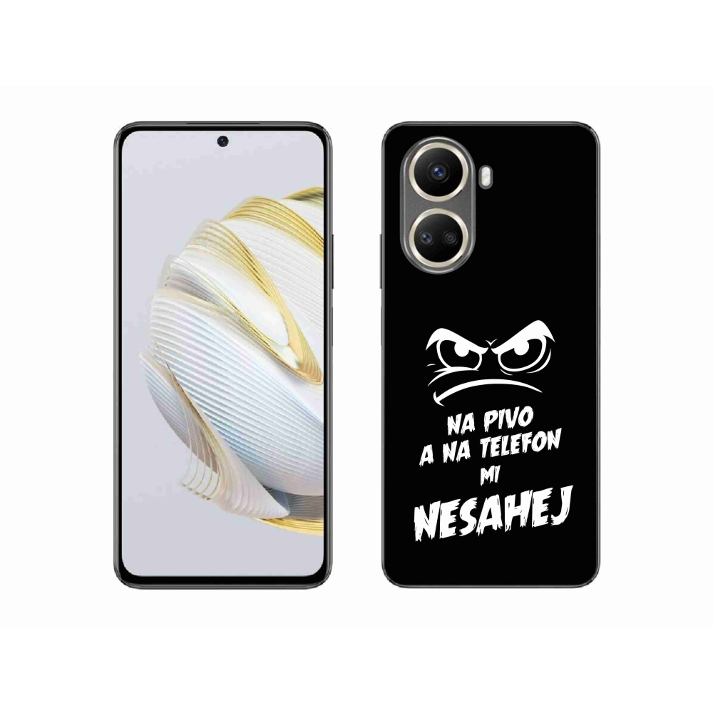 Gélový kryt mmCase na Huawei Nova 10 SE - pivný motív 2 čierne pozadie