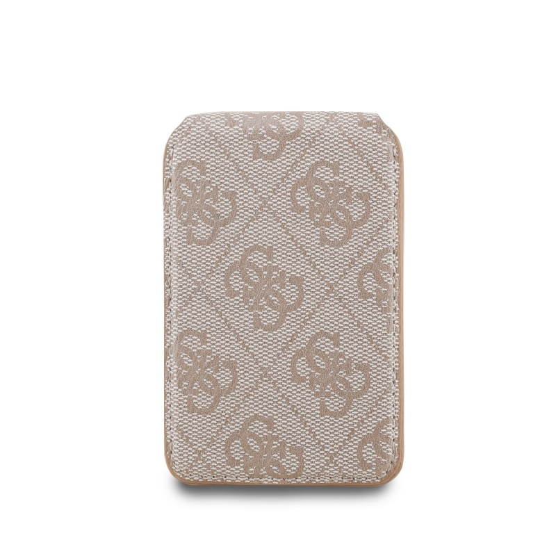 Guess PU 4G Mirror MagSafe Cardslot peňaženka so stojanom ružová