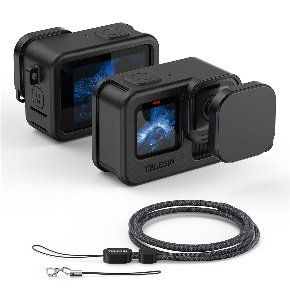 TELESIN silikónové ochranné puzdro s krytkou objektívu pre GoPro Hero 13/12/11/10/9