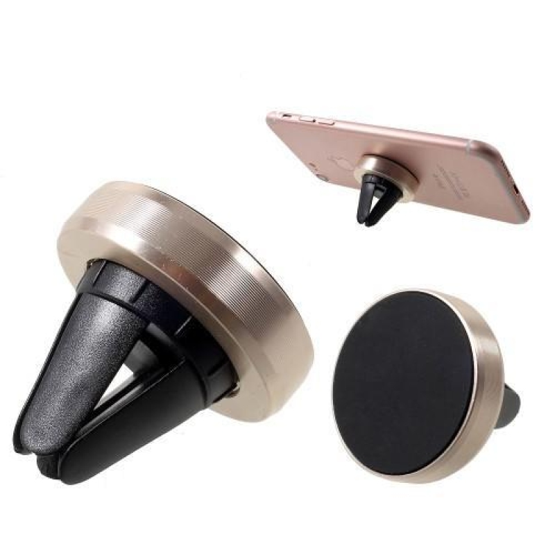 Air univerzální magnetický držák na mobil do větráku - zlatý