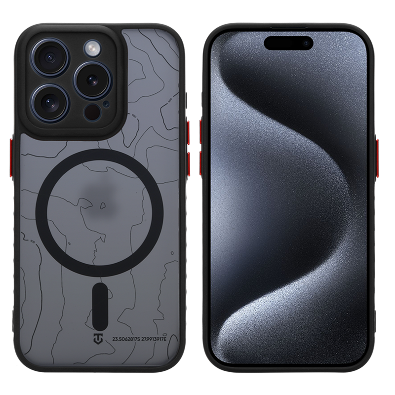 Tactical MagForce Warthog – puzdro pre Apple iPhone 15 Pro v farbe Asphalt