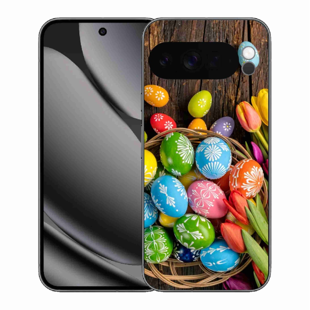 Gélový kryt mmCase na Google Pixel 10 Pro XL - veľkonočné vajíčka