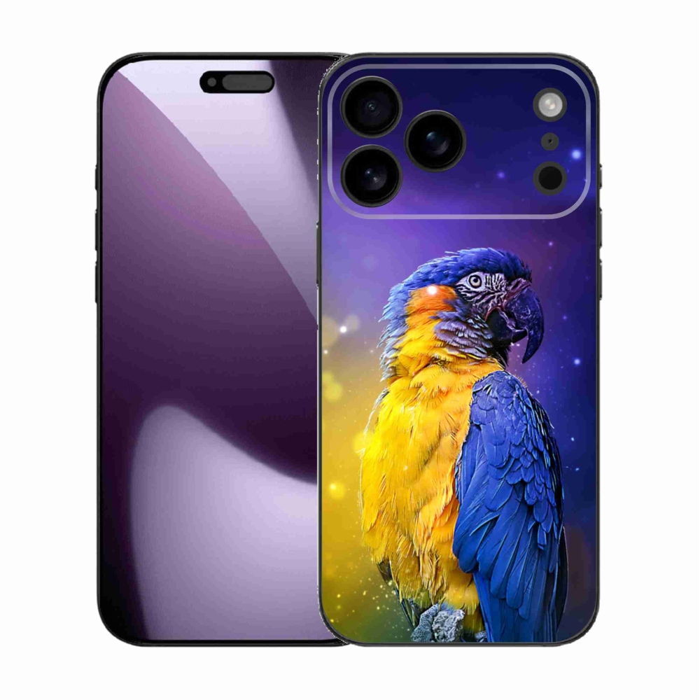 Gélový kryt mmCase na iPhone 17 Pro Max - papagáj ara 1