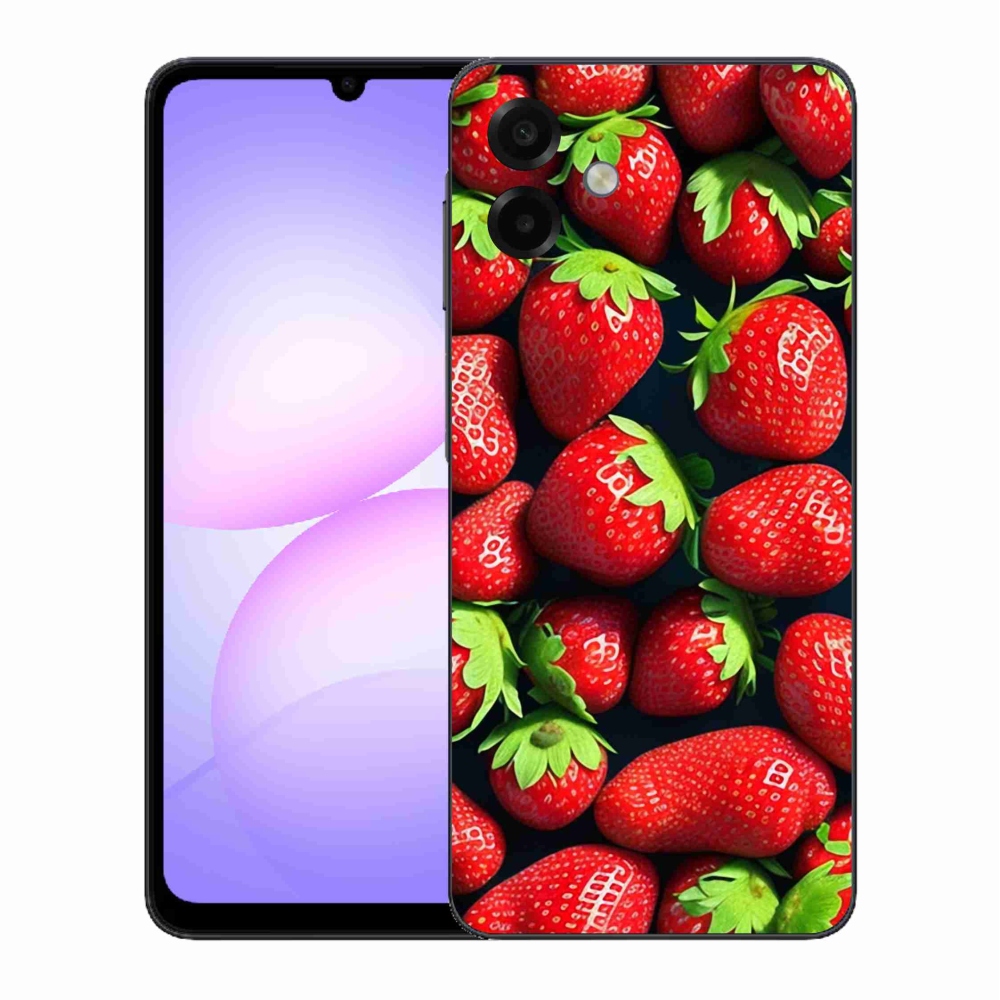 Gélový kryt mmCase na Samsung Galaxy A07 4G - jahody