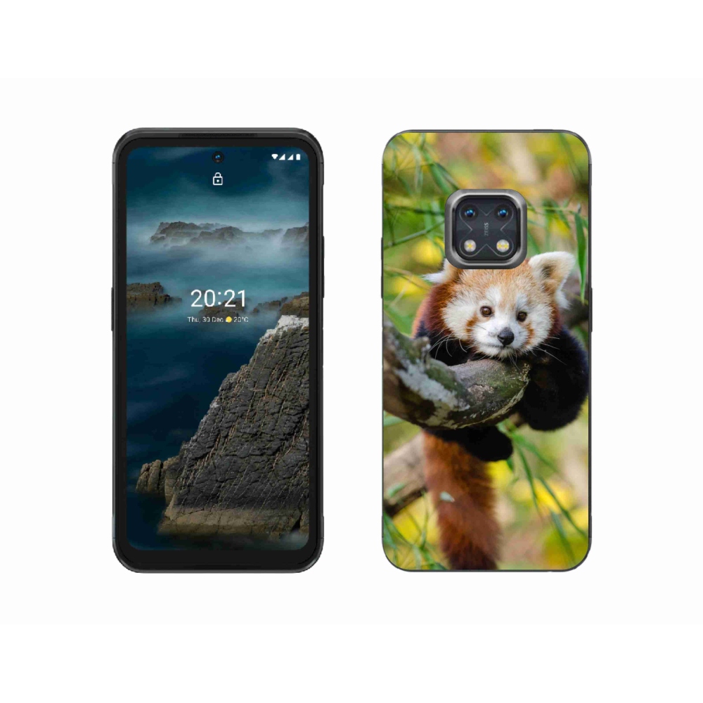 Gélový kryt mmCase na Nokia XR20 - panda červená