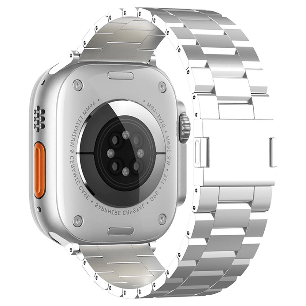 Alloy titánový remienok na Apple Watch Ultra 4/3/2/1 49mm/12/11/10 46mm - strieborný