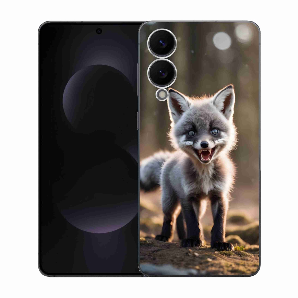 Gélový kryt mmCase na Samsung Galaxy S25 Edge - rozzúrená líška