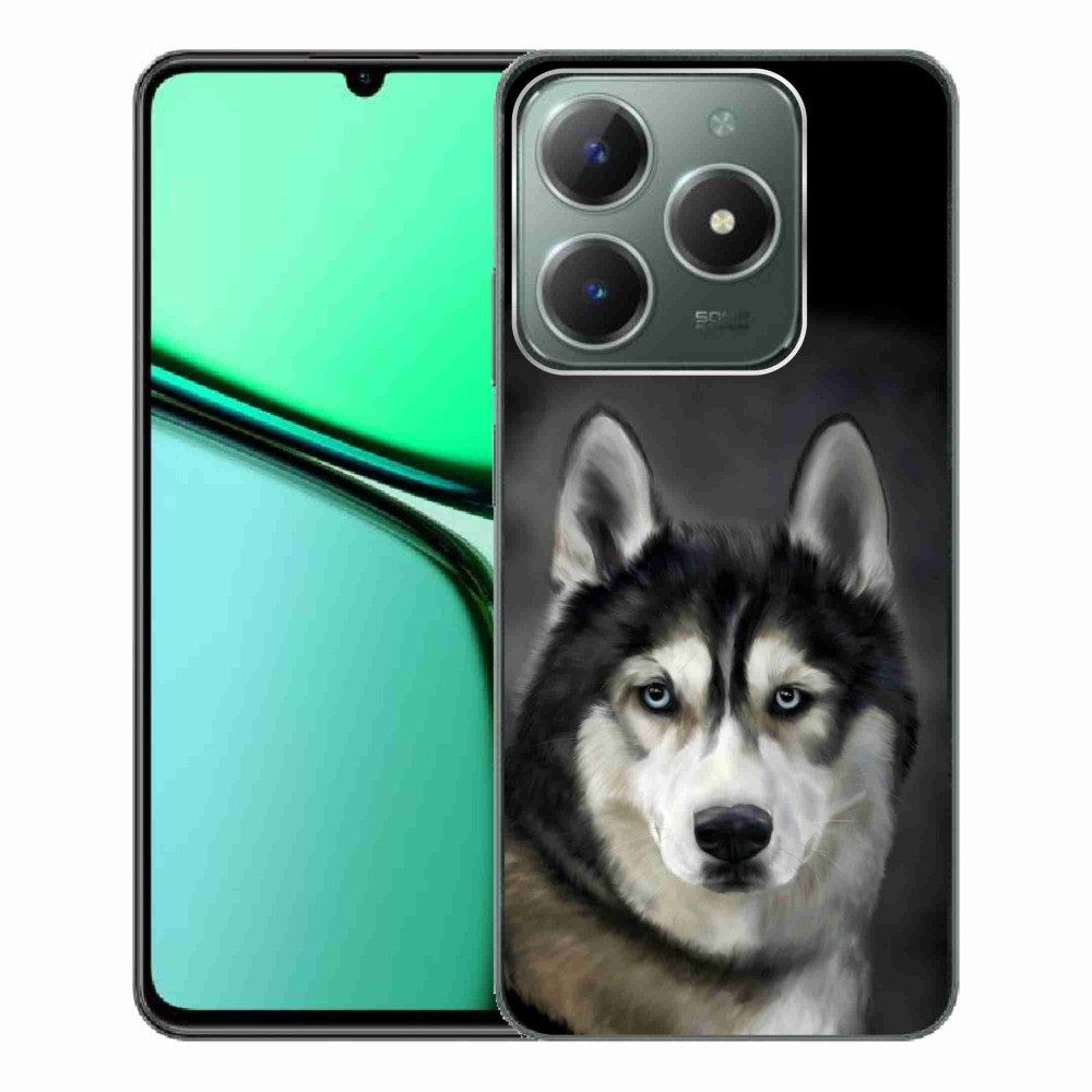 Gélový obal mmCase na Realme C61 - husky