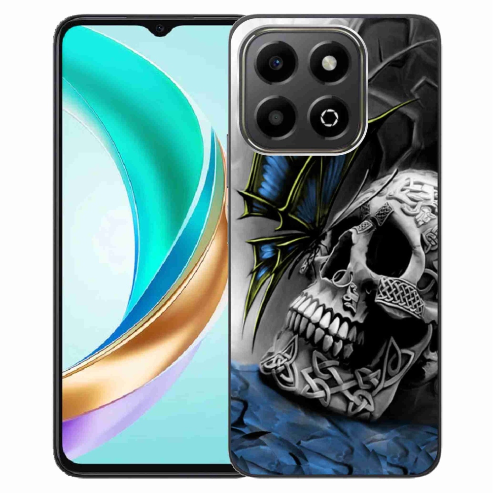 Gélový kryt mmCase na Honor X6b - motýľ a lebka
