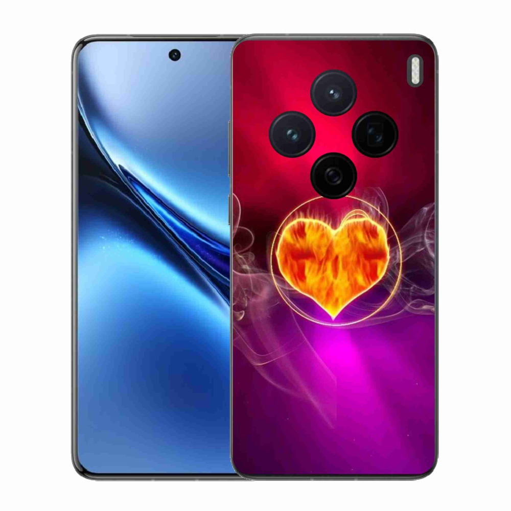Gélový kryt mmCase na Vivo X200 5G - ohnivé srdce