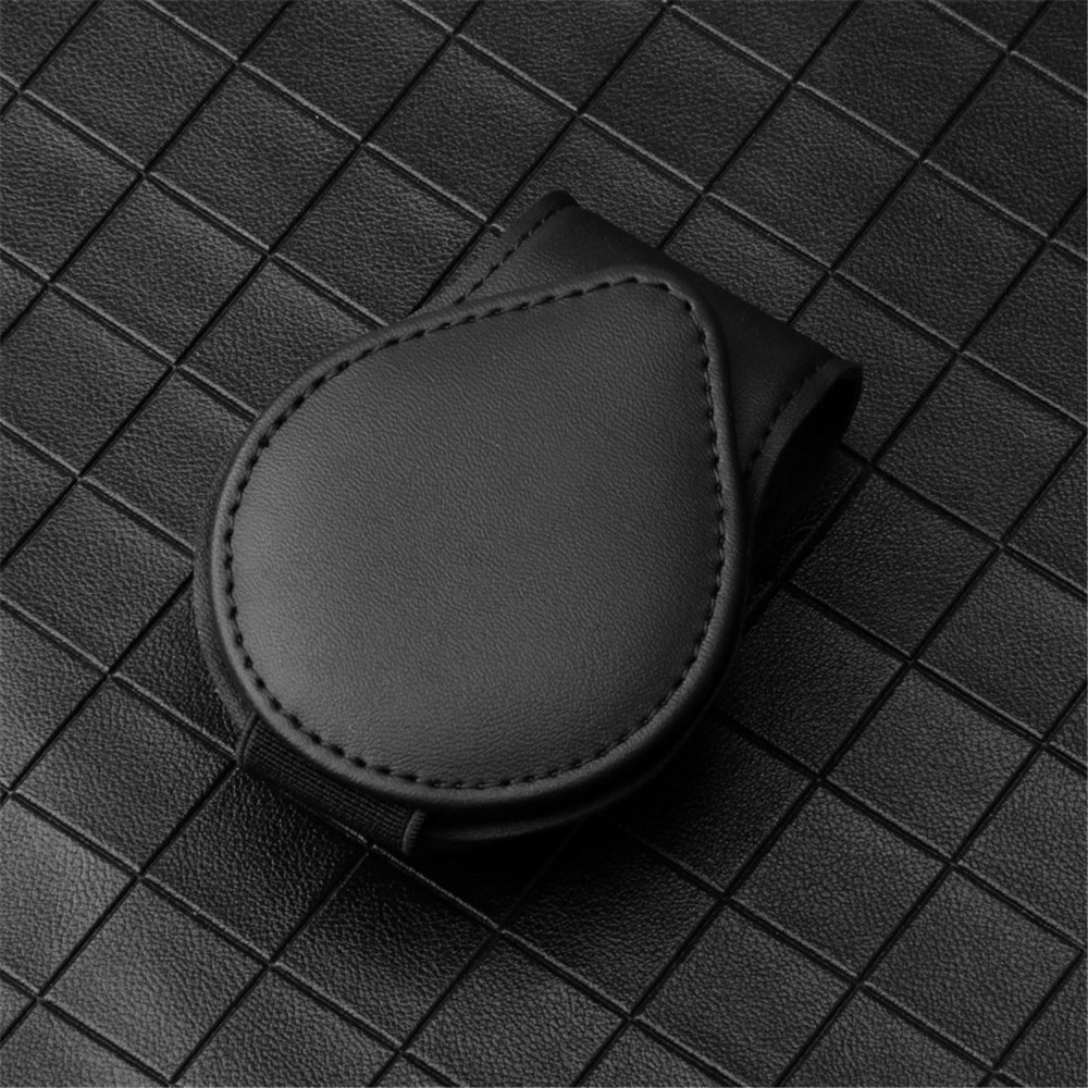 Klipový držiak okuliarov na slnečnú clonu do auta - čierny