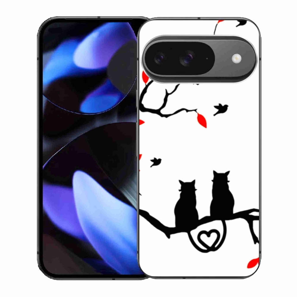 Gélový kryt mmCase na Google Pixel 9/9 Pro - mačacia láska