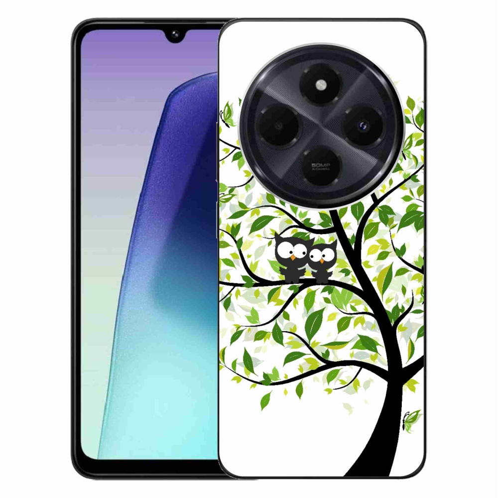 Gélový kryt mmCase na Xiaomi Redmi 14C/Poco C75 - malej sovy na strome