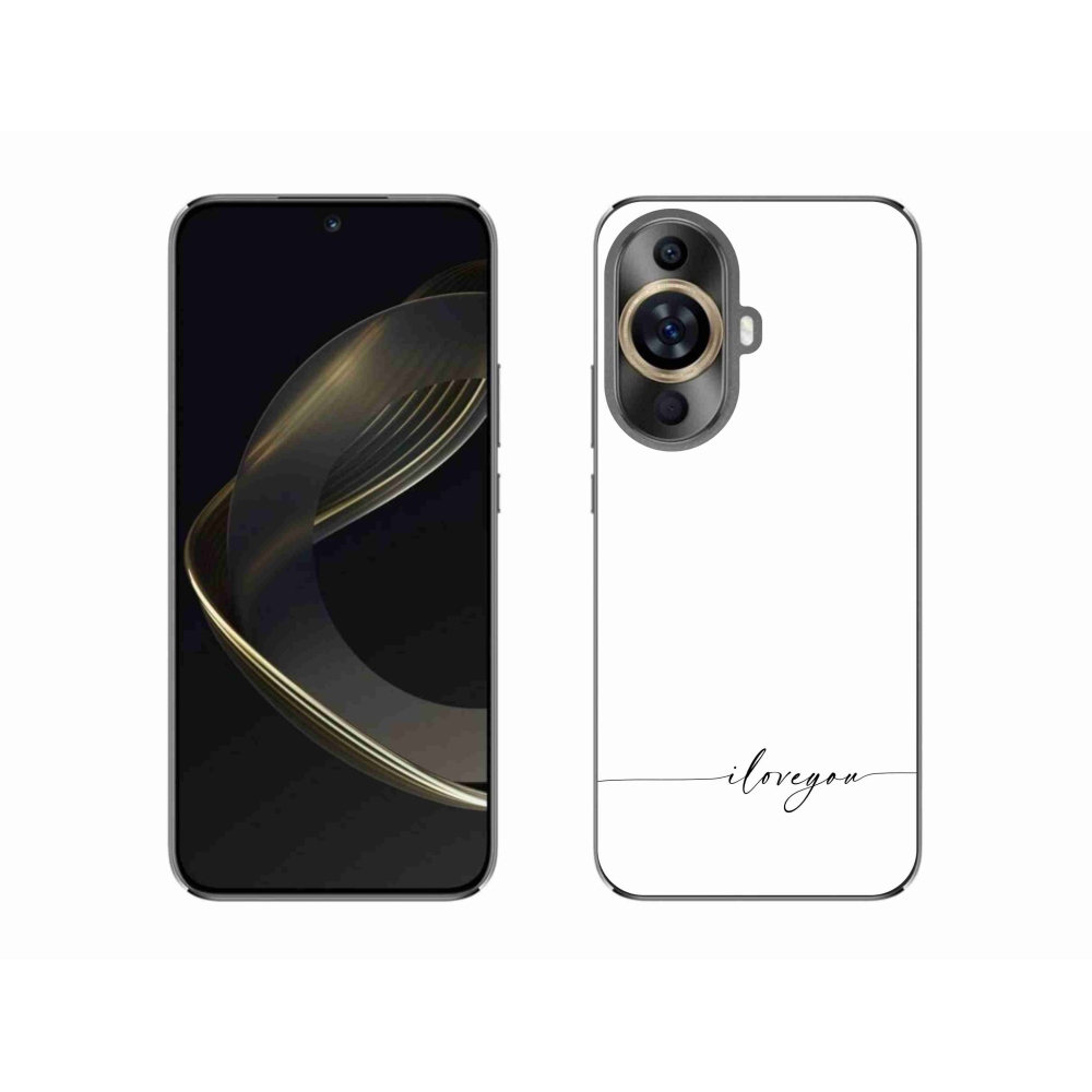 Gélový kryt mmCase na Huawei Nova 11 - I love you biele pozadie