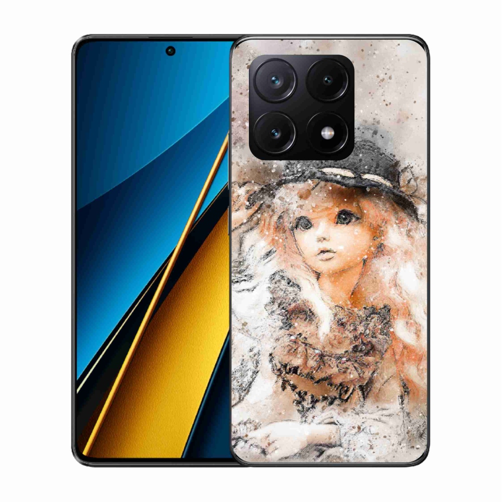 Gélový kryt mmCase na Xiaomi Poco X6 Pro 5G - dievčatko s klobúkom