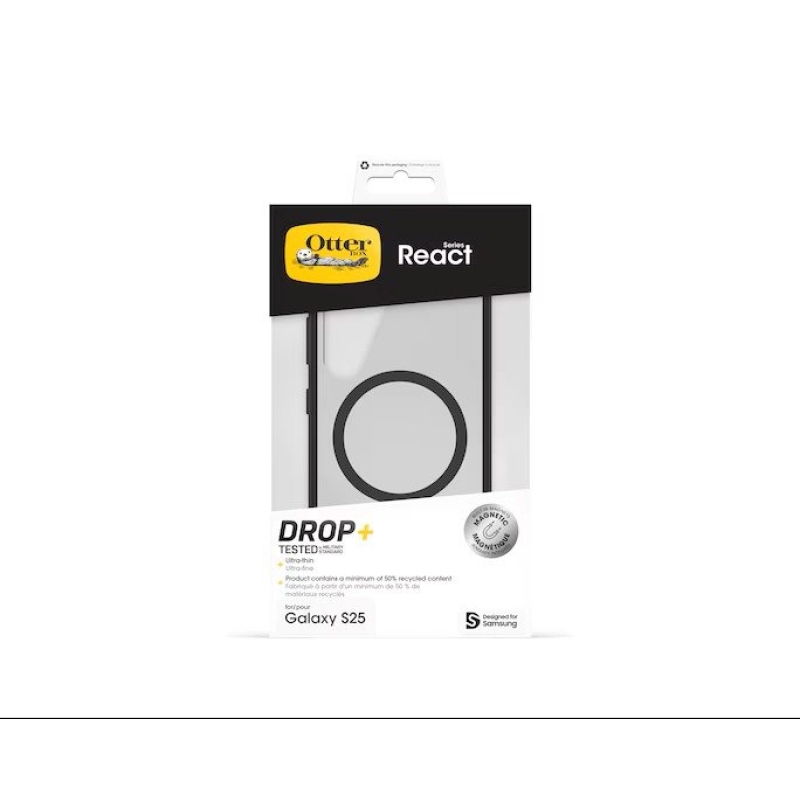 GP-FPS931OB Samsung by Otterbox React Ochranný kryt pre Galaxy S25 Black Crystal