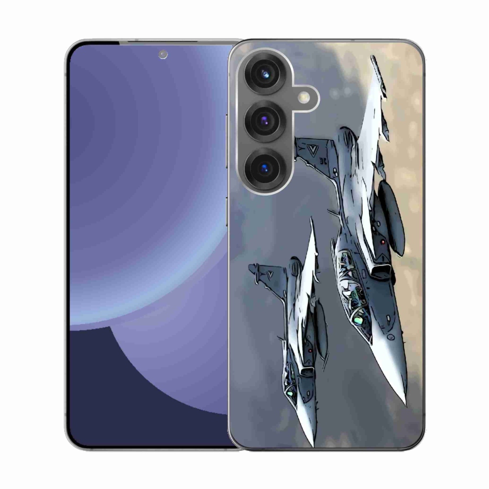 Gélový kryt mmCase na Samsung Galaxy S25 - stíhačky