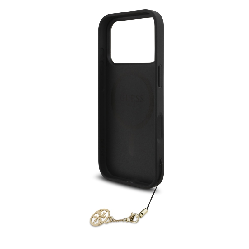 Zadný kryt Guess 4G Charm pre iPhone 17 Pro Tone on Tone Grey