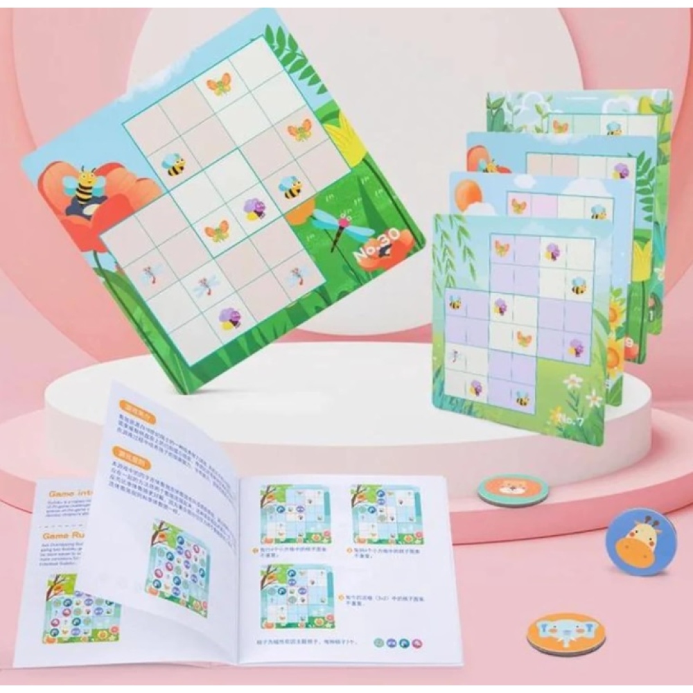 Magnetické obrázkové sudoku so zvieratkami
