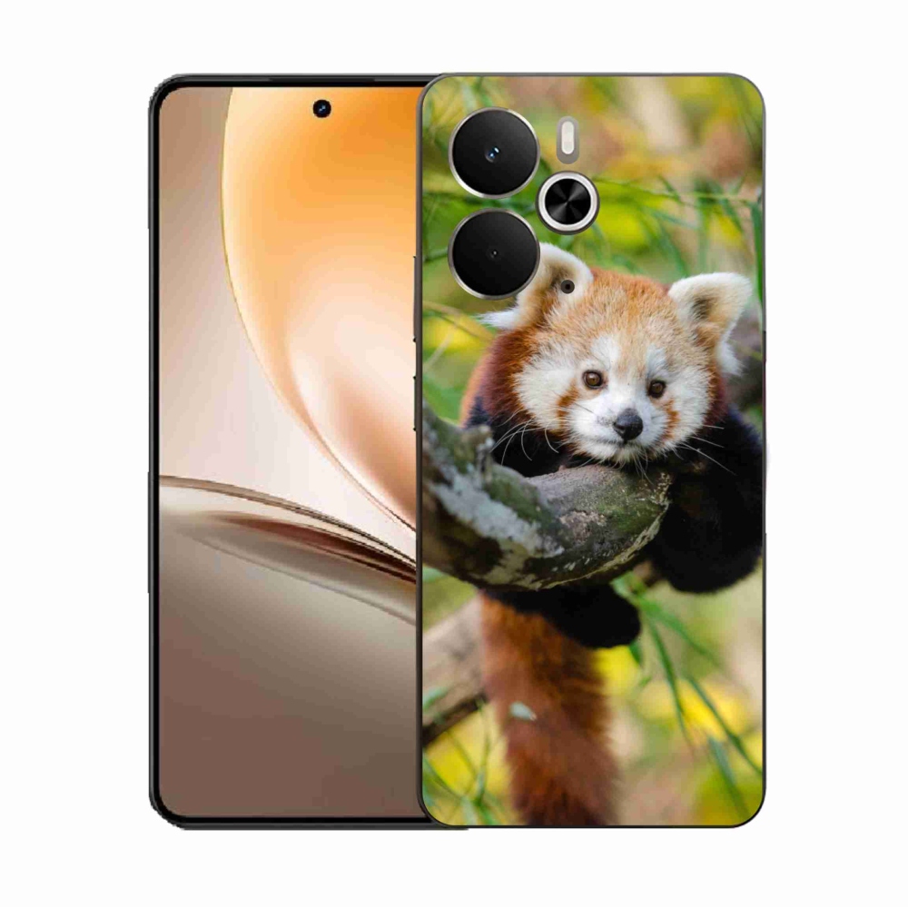Gélový kryt mmCase na Realme 14 5G - panda červená