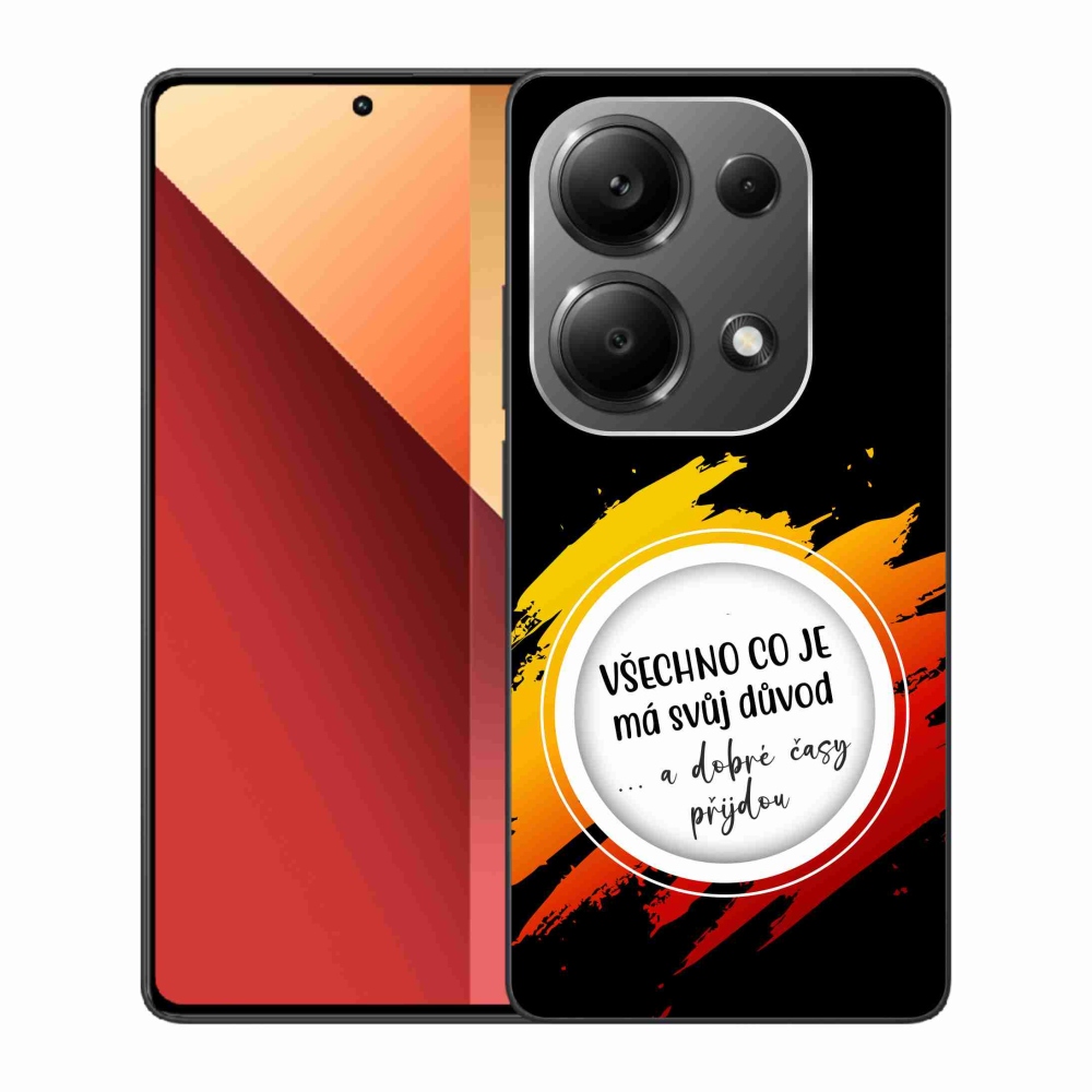 Gélový kryt mmCase na Xiaomi Redmi Note 13 Pro 4G/Poco M6 Pro - citát 3 čierne pozadie