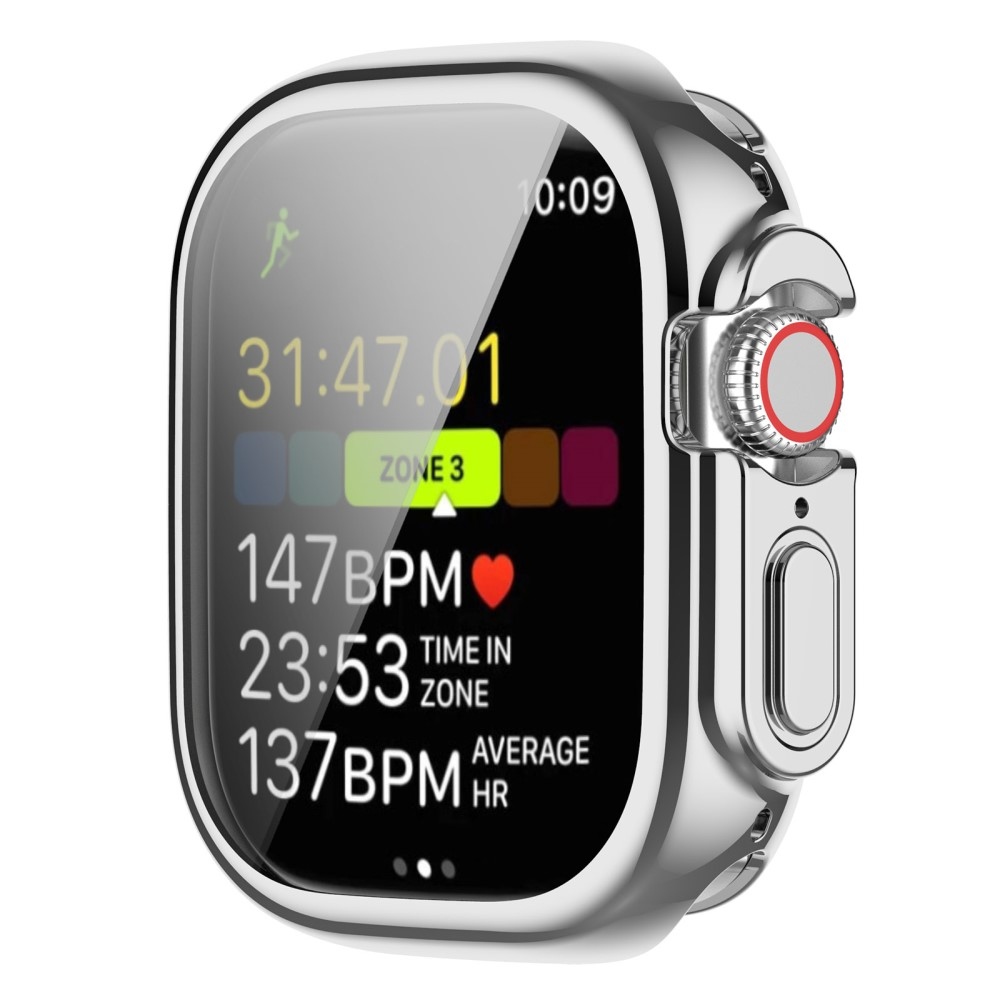 Soft nasadzovacie gélové ochranné púzdro pre Apple Watch Ultra/Ultra 2 49 mm - strieborné