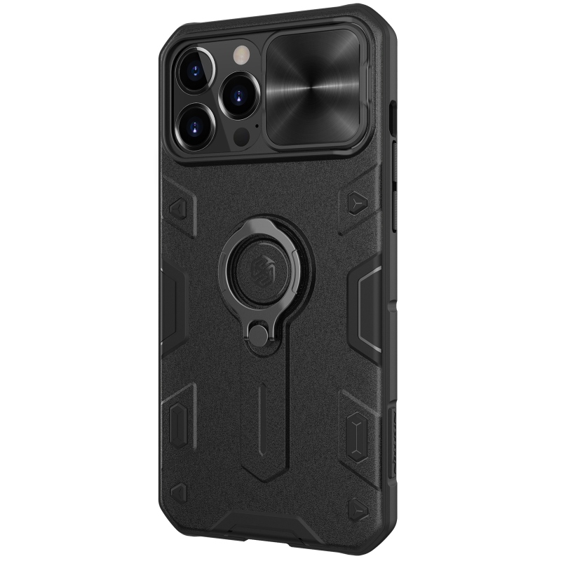 Nillkin CamShield Armor Zadný Kryt pre Apple iPhone 13 Pro Max Black (without logocut)